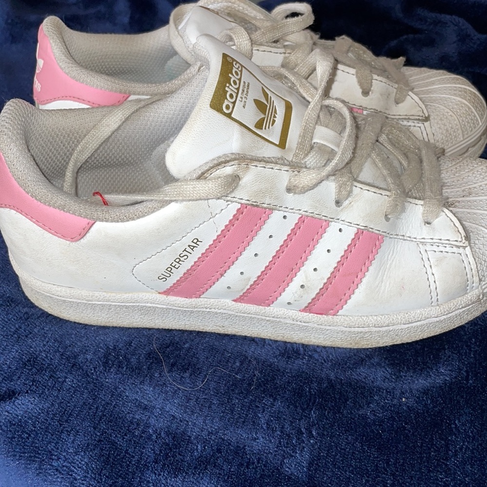 Girls pink adidas